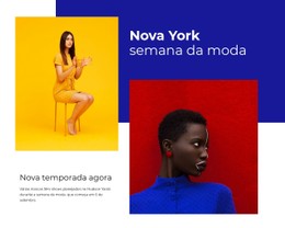 HTML Responsivo Para Semana De Moda De Nova Iorque