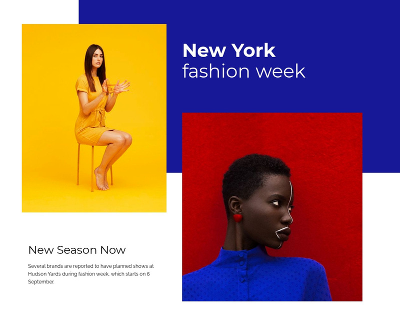 New York fashion week Wix Template Alternative