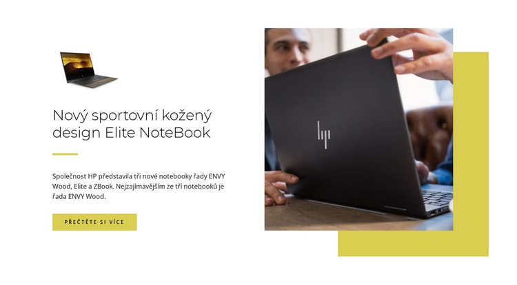 Nové notebooky Šablona webové stránky