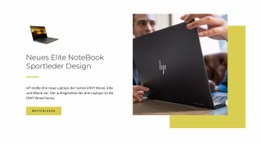 Neue Laptops - Drag & Drop-Vorlage Für Eine Seite