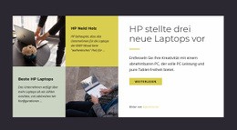 Website-Zielseite Für Moderne Laptops