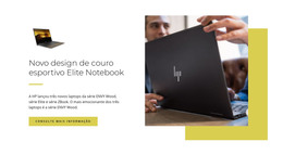 Novos Laptops - Modelo HTML Básico