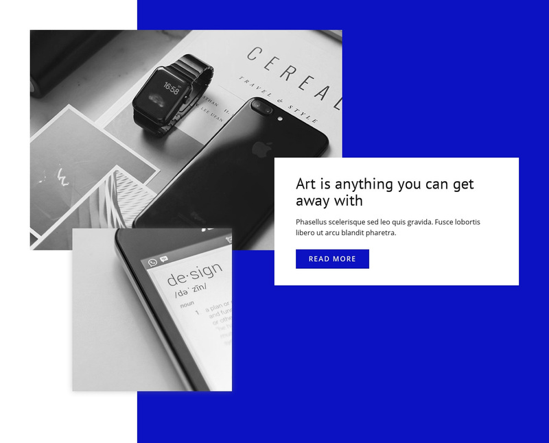 We design meaningful products Squarespace Template Alternative