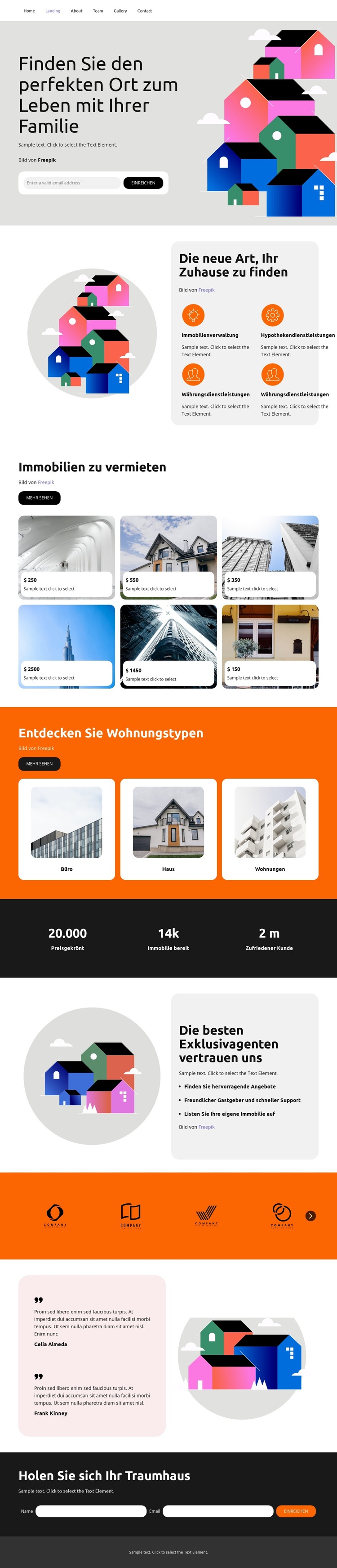 Finden Sie den perfekten Ort Website-Vorlage