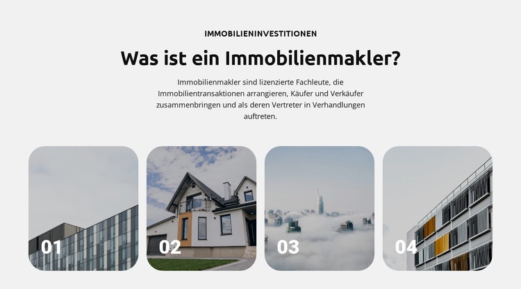 Städte erkunden Website-Vorlage