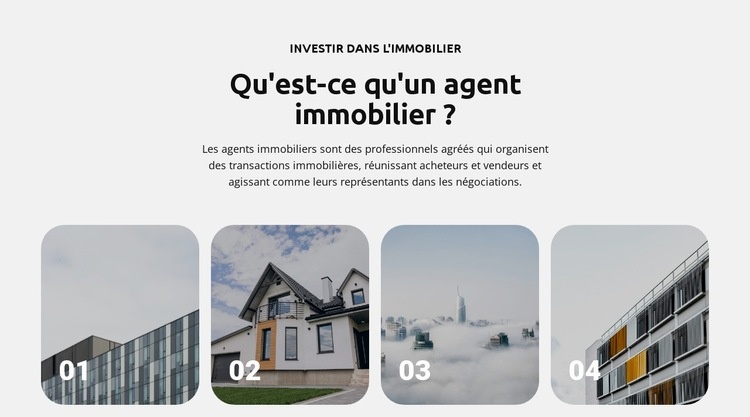 Explorer les villes Modèles de constructeur de sites Web