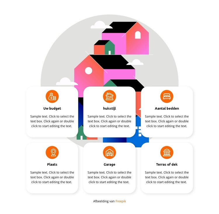 Verkoopoptie voor u Website Builder-sjablonen