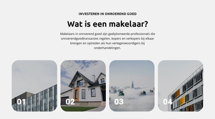 Steden verkennen Website ontwerp