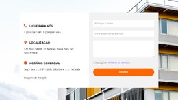 Coluna Do Modelo De Grade CSS Para Visite Nosso Escritório