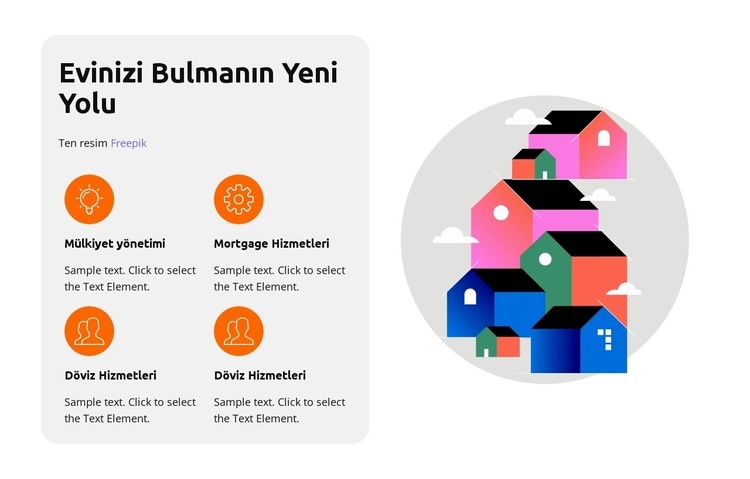 Öne Çıkan Özellikleri Web Sitesi Mockup'ı