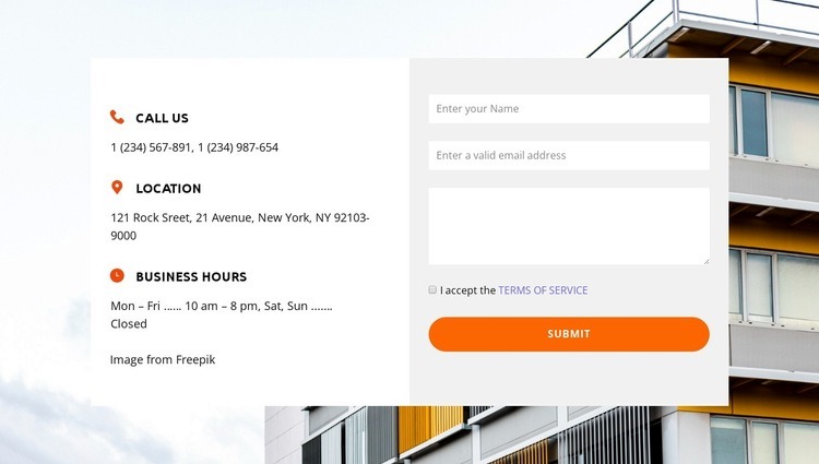 Visit Our Office Webflow Template Alternative