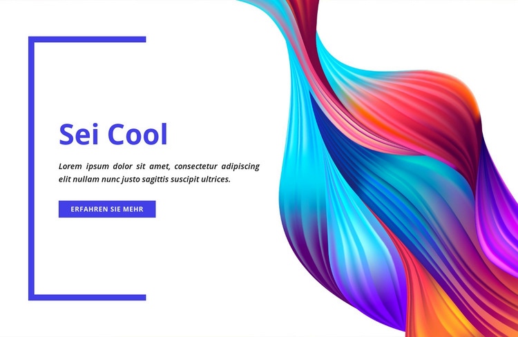 Sei cool CSS-Vorlage