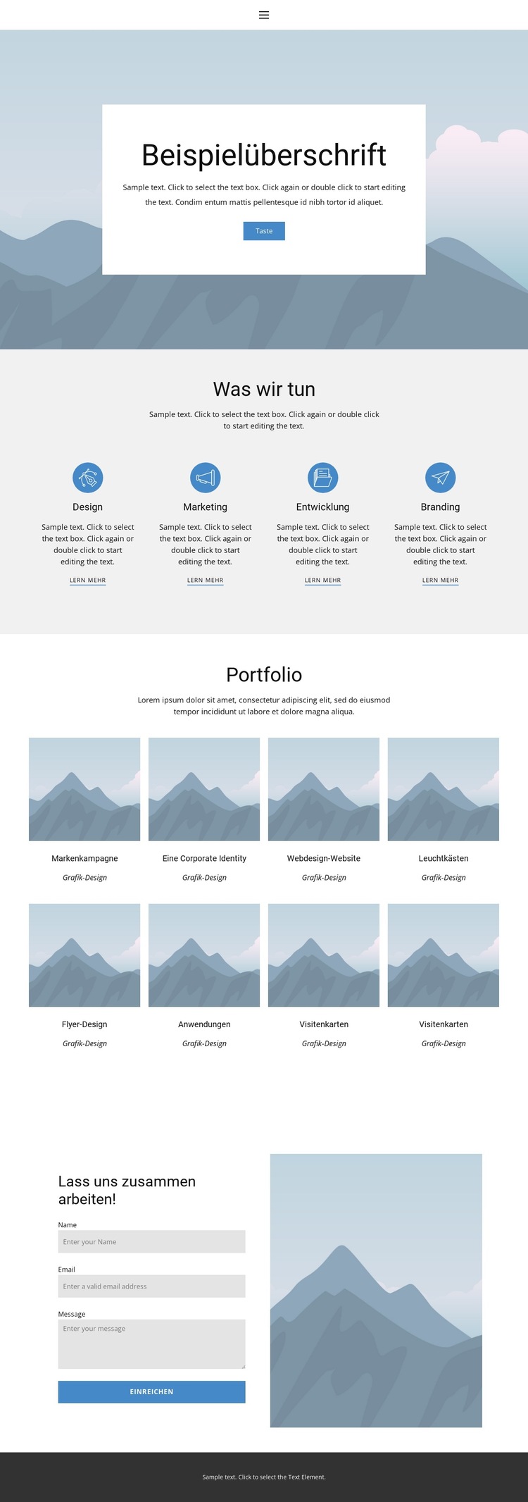 Portfolio 1 Website-Vorlage