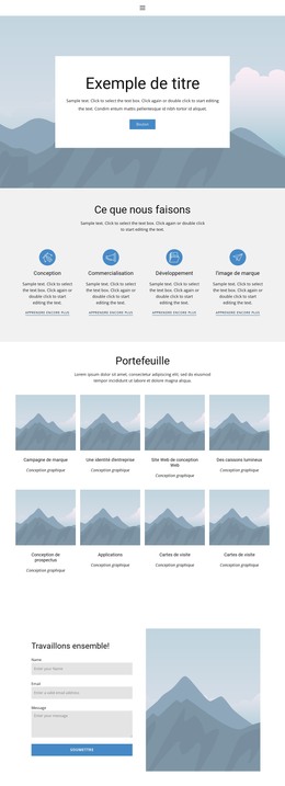 Conception De Pages HTML Pour Portefeuille 1