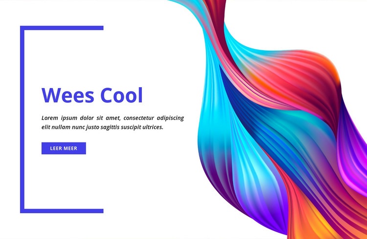 Wees cool HTML5-sjabloon