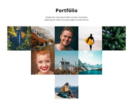 HTML Da Página Para Fotografia De Portfólio