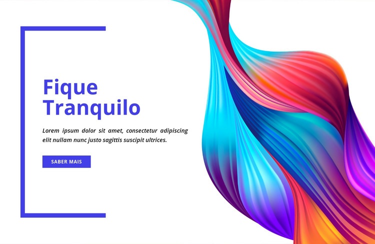 Fique tranquilo Landing Page