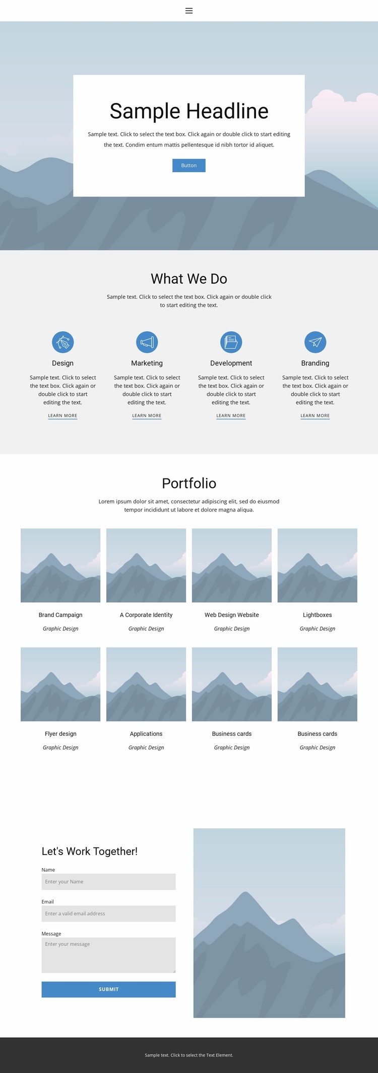 Portfolio 1 Website Template