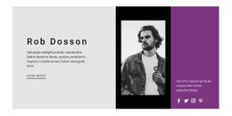 HTML Webové Stránky Pro Styl Celebrit