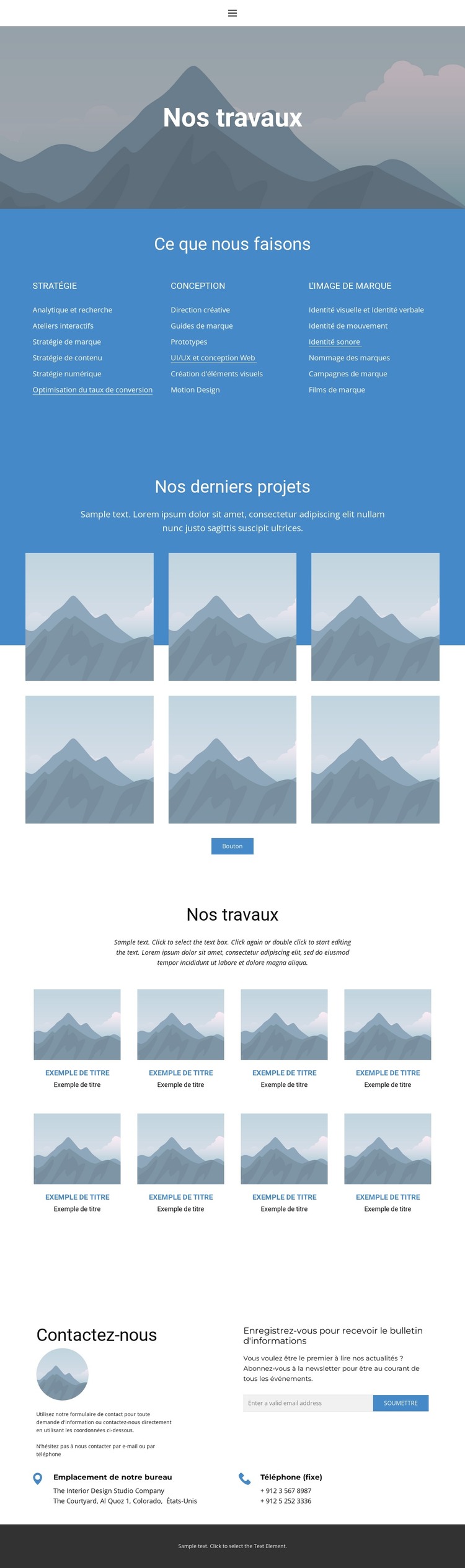 Portefeuille 2 Modèle HTML