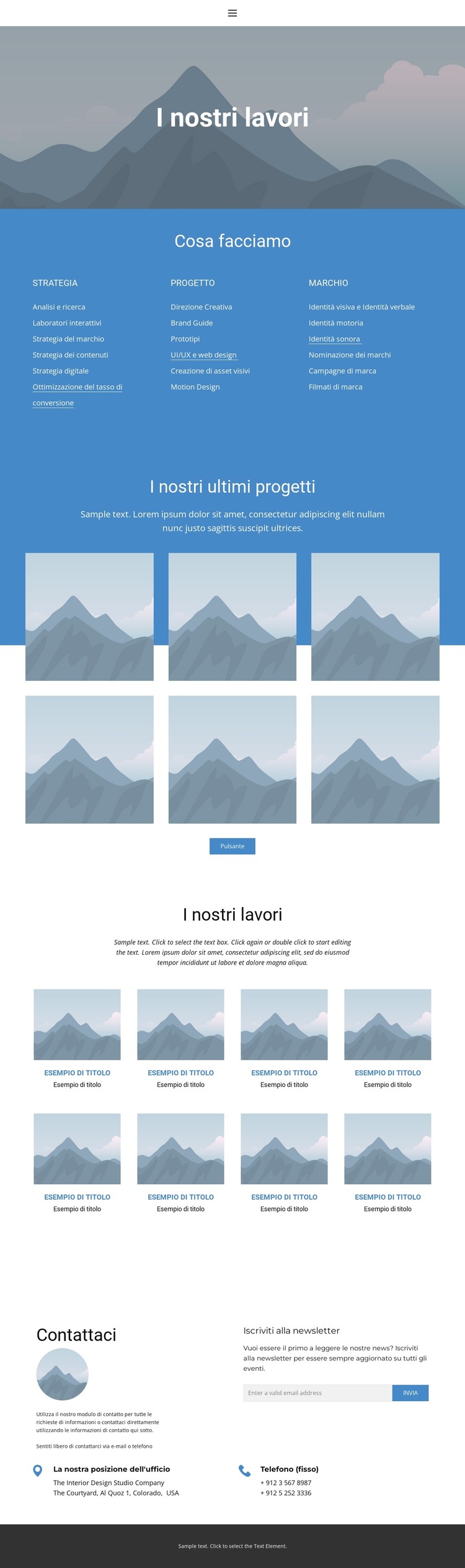 Portafoglio 2 Modello HTML