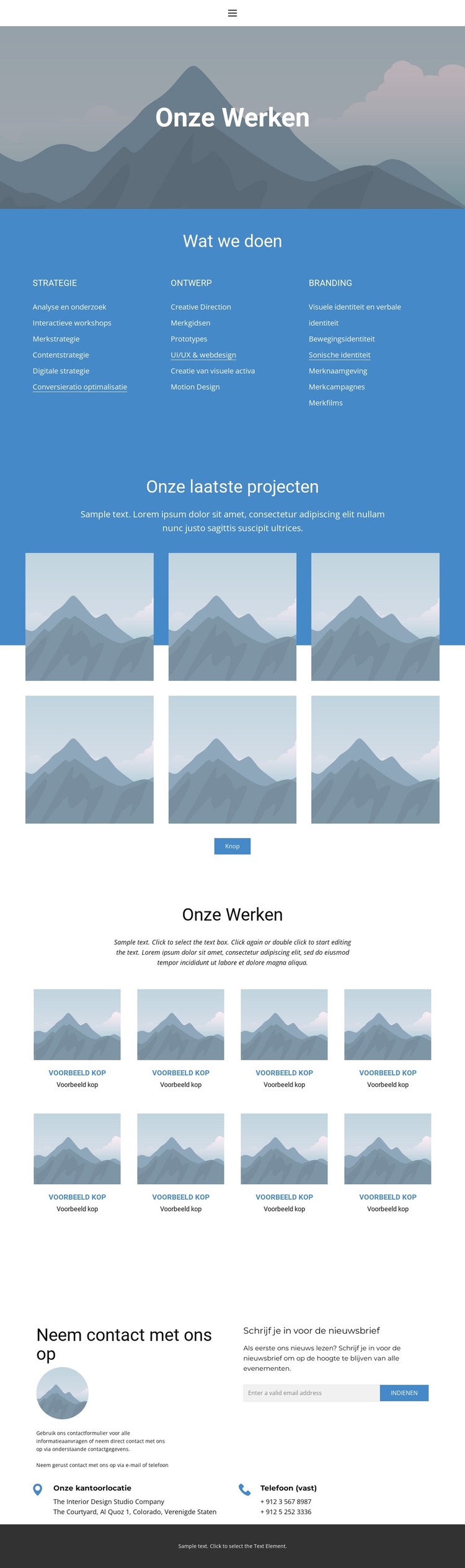Portefeuille 2 HTML-sjabloon