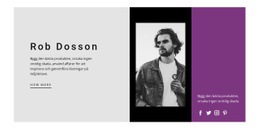 HTML-Webbplats För Kändisstil