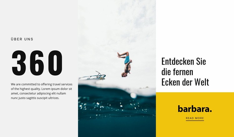 Surfcamp Leben Website Builder-Vorlagen