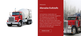 Alternative Kraftstoffe – Website-Design-Vorlage