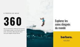 La Vie Au Camp De Surf - Modèle HTML5 Professionnel