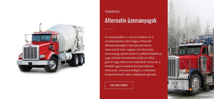 Alternatív üzemanyagok Weboldal tervezés