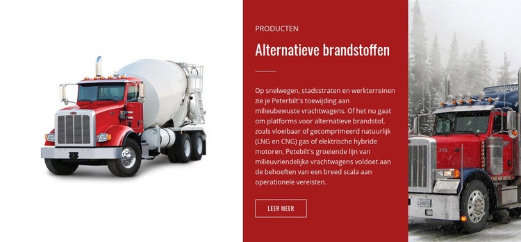 Alternatieve brandstoffen HTML5-sjabloon