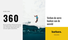 WordPress-Site Voor Surfkamp Leven