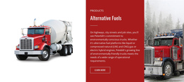 Alternative Fuels - Website Design Template