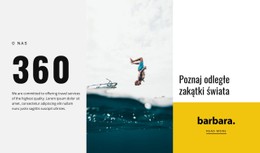 Kolumna Szablonu Siatki CSS Dla Życie Na Obozie Surfingowym