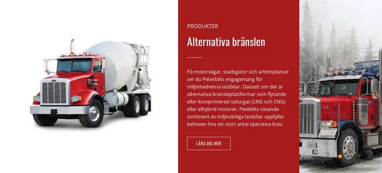 Alternativa bränslen Hemsidedesign