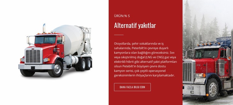 Alternatif yakıtlar Web Sitesi Oluşturucu Şablonları