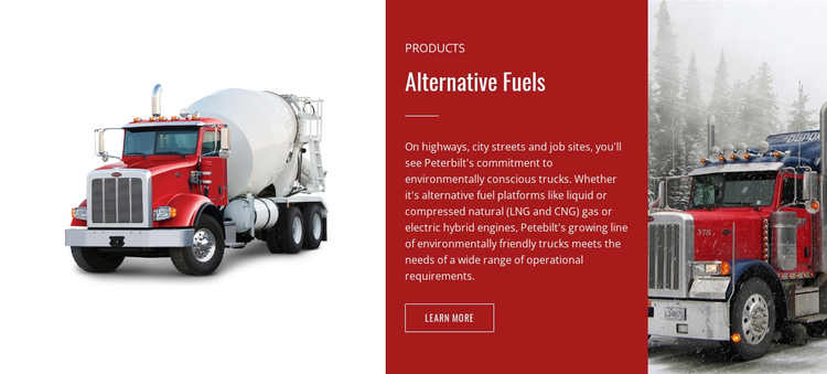 Alternative fuels  Website Builder Software