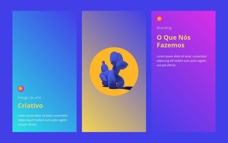 Projete o que importa Design do site