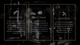 Die Geschichte Des Jazz - Kreatives Mehrzweck-Website-Design