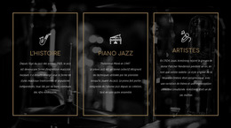 Superbe Modèle Joomla Pour L'Histoire Du Jazz