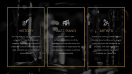 The History Of Jazz - Customizable Professional Homepage Design