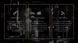 The History Of Jazz - Customizable Professional HTML5 Template