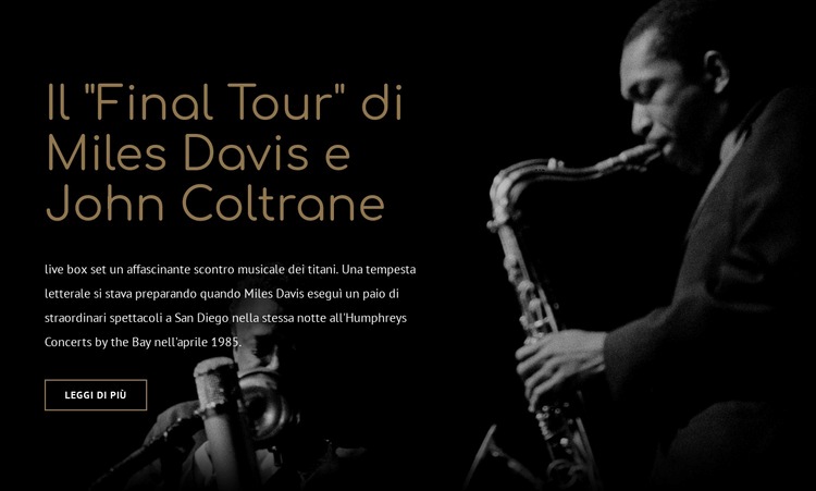 Tour finale di Mile Davis Costruttore di siti web HTML