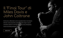 Tour Finale Di Mile Davis - Modello Di Sito Web HTML