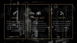La Storia Del Jazz - Modello Di Sito Web Semplice