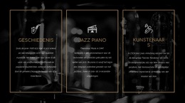 De Geschiedenis Van Jazz - Creatief, Multifunctioneel Siteontwerp