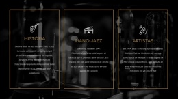 A História Do Jazz - Design Criativo De Sites Multiuso
