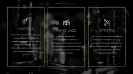 A História Do Jazz - Modelo HTML5 Profissional Personalizável