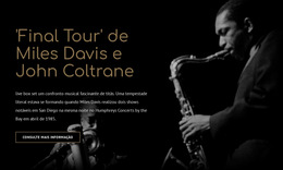 Tour Final Da Mile Davis - Modelo De Site Simples